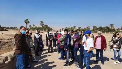 صورة معبد الكرنك أولى زيارات نادي تدريس جامعة عين شمس خلال رحلة الأقصر وأسوان 2021